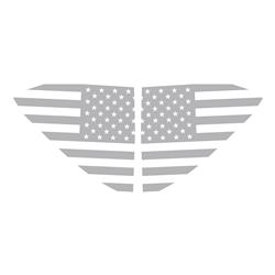 CA Window Flag Decals for 2020-2024 CORVETTE - 202501