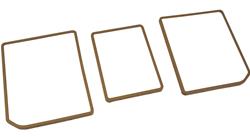 CA Rear Compartment Unit 3-Door Door Frames for 1970-1972 CORVETTE - 468115