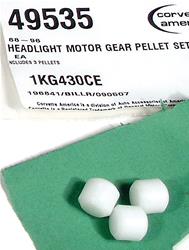 Auto Accessories of America Headlight Motor Gear Pellets for 1988-1996 CORVETTE - 49535