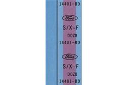 Auto Accessories of America Wiring Harness Tags for 1970 MUSTANG - MA5547