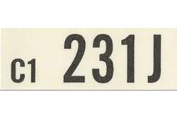 Auto Accessories of America Engine Identification Tags for 1968 MUSTANG - MA6147