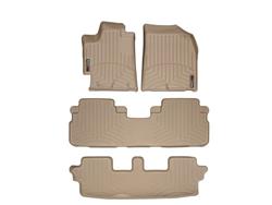 WeatherTech DigitalFit FloorLiners for 2008-2013 HIGHLANDER - 45115-1-2-3