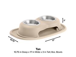 WeatherTech Double High Pet Feeding System DHC0803TNTN