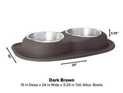 WeatherTech Double Low Pet Feeding System DL6403DB