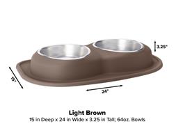 WeatherTech Double Low Pet Feeding System DL6403LB