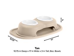 WeatherTech Double High Pet Feeding System PDHC0803TNTN