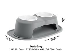 WeatherTech Double High Pet Feeding System PDHC3206DGDG