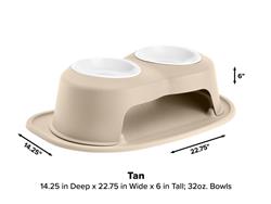 WeatherTech Double High Pet Feeding System PDHC3206TNTN