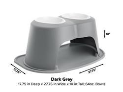 WeatherTech Double High Pet Feeding System PDHC6410DGDG
