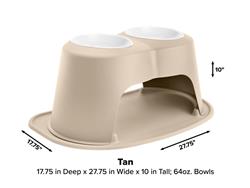 WeatherTech Double High Pet Feeding System PDHC6410TNTN