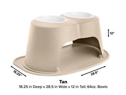 WeatherTech Double High Pet Feeding System PDHC6412TNTN