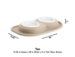 WeatherTech Double Low Pet Feeding System PDL1602TN