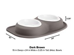 WeatherTech Double Low Pet Feeding System PDL6403DB