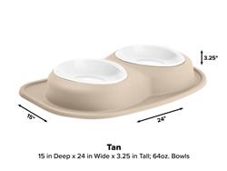 WeatherTech Double Low Pet Feeding System PDL6403TN
