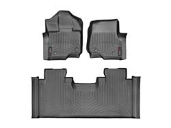 WeatherTech DigitalFit FloorLiners for 2015-2024 F-150 - 446971V-446973