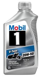 Mobil 1 V-Twin 20W-50 Synthetic Motorcycle Oil