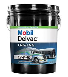 15W40 Mobil Delvac CNG/LNG Motor Oil 121113