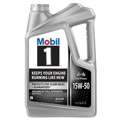 15W50 Mobil 1 Synthetic Motor Oil 122384