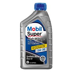 5W30 Mobil Super High Mileage Motor Oil 124393-1