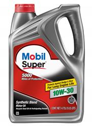 10W30 Mobil Super Synthetic Blend Motor Oil 124406