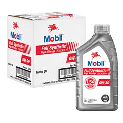 0w20 Mobil Full Synthetic High Mileage Motor Oil 125203