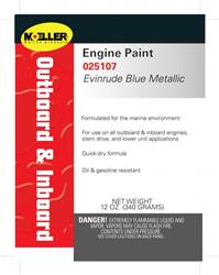 Moeller Marine Engine Paint 12 Oz. Metallic Blue 25107