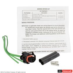 Motorcraft Wiring Connectors CU2Z14S411ARA