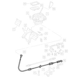 Mopar Replacement Shifter Cables, Automatic Transmission 05104039AA