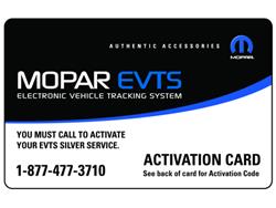 Mopar Replacement Electronic Vehicle Tracking Systems 82212589