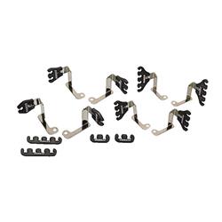 Moroso 72167 Spark Plug Wire Loom, Show Car, Valve Cover Mount, 7-9 mm,  Black / Chrome