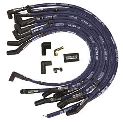 Circle Track Supply, Inc. > Spark Plug Wires > MOROSO RACE SPARK Spark Plug  Wire Set, Mag Tune, Spiral Core, 8 mm, Black, 90 Degree Plug Boots, HEI  Style Terminal, Under Headers