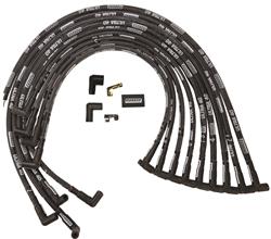 IGNITION WIRE SET, ULTRA 40, SLEEVED, GM LS, 9.25 IN, BLACK