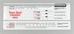 Moroso Power-Speed Calculators 89650