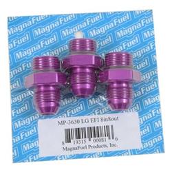 Magnafuel MP-3613 Regulator Fitting Kit Two 10AN Male To 12AN O-Ring Male Purple 
