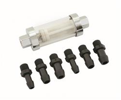 Mr. Gasket Clear View  Fuel Filter with 1/4 in., 5/16 in., and 3/8 in. Inlet Size 9706