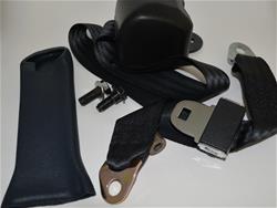Morris Classic Concepts Retractable Seat Belts for 1968-1973 MUSTANG - MCSBM-BK