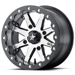 MSA Wheels M21 Lok Gunmetal Black Beadlock Wheels 16x7