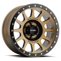 Method Race Wheels MR305 NV HD Matte Bronze Wheels with Matte Black Ring 18x9