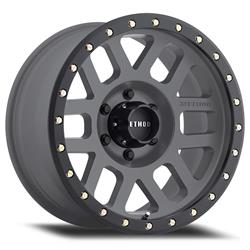 Method Race Wheels MR309 Grid Titanium Wheels with Matte Black Lip 17x8.5