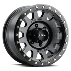 Method Race Wheels MR305-HD Matte Black Trailer Wheels with Matte Black Ring 16x7