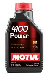 15W50 Motul 4100 Power Motor Oil 102773