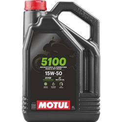 15W50 Motul 5100 4T Motorcycle Oil 104083