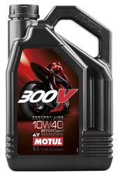 10W40 Motul 300V Synthetic Factory Line Road Racing Motorcycle Oil 104121