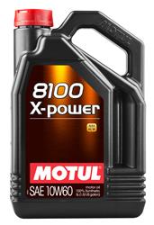 10W60 Motul 8100 X-Power Motor Oil MTL106144-4