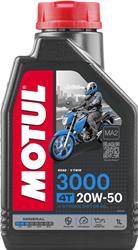 20W50 Motul 3000 4T Motorcycle Oil 107318