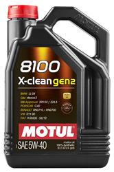 5W40 Motul 8100 X-Clean Gen 2 Motor Oil 109762