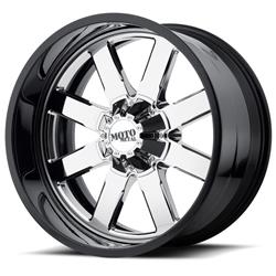 Moto Metal Series MO200 Chrome Wheels with Gloss Black Lip 20x10