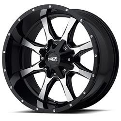 Moto Metal Series MO970 Gloss Black with Machined Face Wheels 22x10