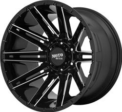 Moto Metal Series MO998 Kraken Gloss Black Wheels with Milled Accents 20x9