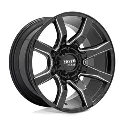 Moto Metal Series MO804 Spider Gloss Black Wheels with Milled Accents 20x10